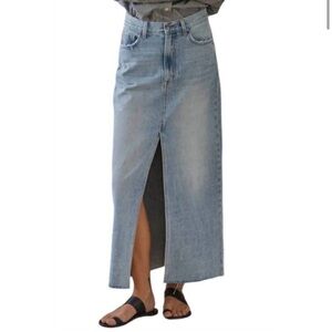 Hausen BY TOGETHER thrill ride maxi skirt in denim Sz M